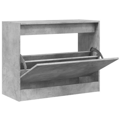 Vidaxx Schuhschrank 80x34x63 cm Holzwerkstoff betongrau