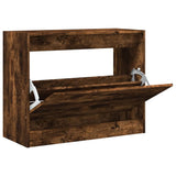 Vidaxx Schuhschrank 80x34x63 cm verarbeitetes Holz, geräucherte Eiche