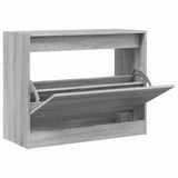 Vidaxx Schuhschrank 80x34x63 cm, Holzwerkstoff, Sonoma-Eiche, grau