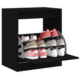 Vidaxx Schuhschrank 60x42x69 cm lackiertes Holz schwarz