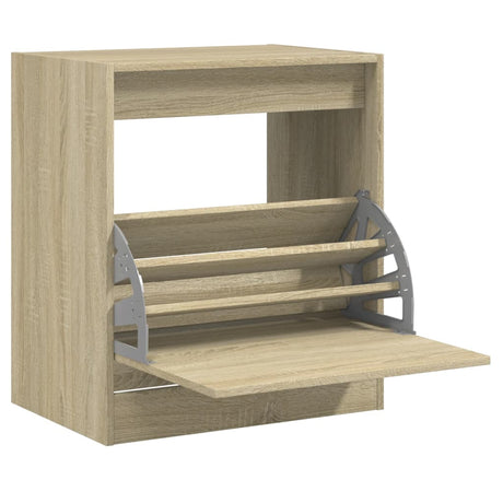 VidaXL Schuhschrank 60x42x69 cm, Holzwerkstoff Sonoma-Eiche