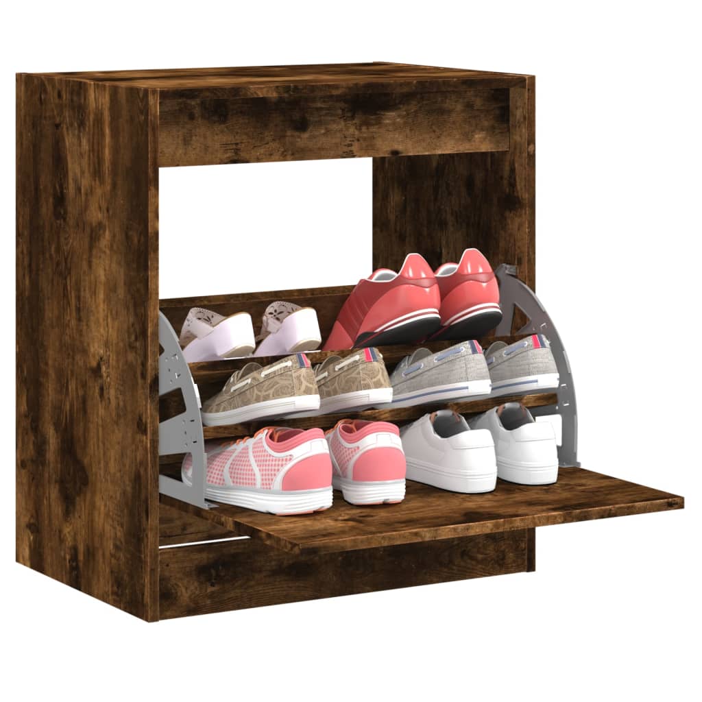 Vidaxx Schuhschrank 60x42x69 cm verarbeitetes Holz, geräucherte Eiche