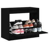 Vidaxx Schuhschrank 80x42x69 cm lackiertes Holz schwarz