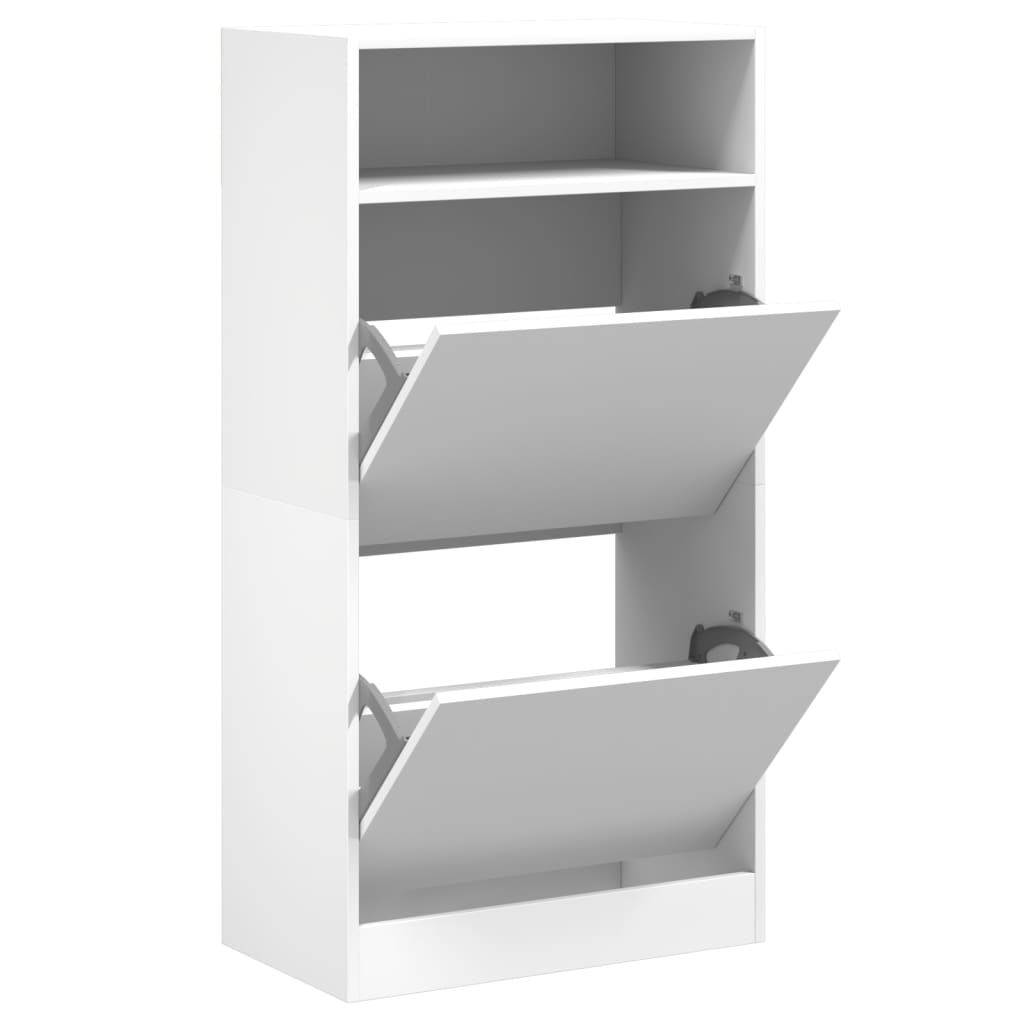 Vidaxx Schuhschrank 60x34x116 cm Holzwerkstoff weiß