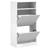 Vidaxx Schuhschrank 60x34x116 cm Holzwerkstoff weiß