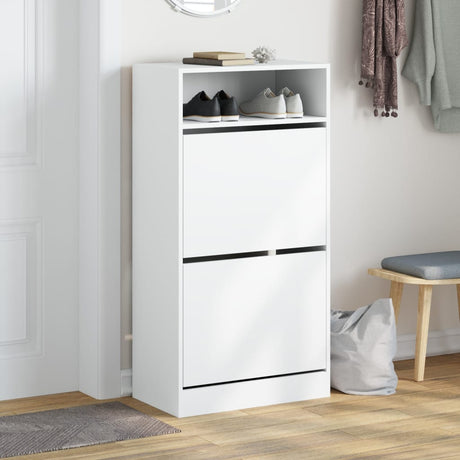Vidaxx Schuhschrank 60x34x116 cm Holzwerkstoff weiß