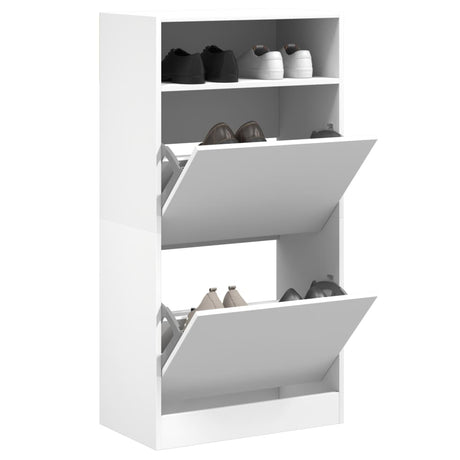 Vidaxx Schuhschrank 60x34x116 cm Holzwerkstoff weiß