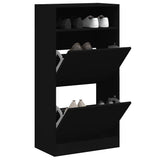 Vidaxx Schuhschrank 60x34x116 cm lackiertes Holz schwarz