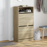 Vidaxx Schuhschrank 60x34x116 cm Holzwerkstoff Sonoma-Eiche-farbig