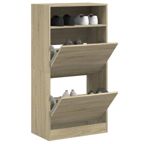 Vidaxx Schuhschrank 60x34x116 cm Holzwerkstoff Sonoma-Eiche-farbig