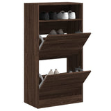 Vidaxx Schuhschrank 60x34x116 cm, fertige Holzfarbe, braune Eiche