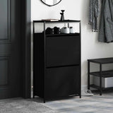 Vidaxx Schuhschrank 60x34x112 cm lackiertes Holz schwarz