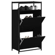 Vidaxx Schuhschrank 60x34x112 cm lackiertes Holz schwarz