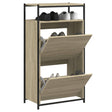 VidaXL Schuhschrank 60x34x112 cm Holzwerkstoff Sonoma-Eiche-farbig