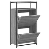 Vidaxx Schuhschrank 60x34x112 cm, Holzwerkstoff, Farbe Sonoma-Eiche grau