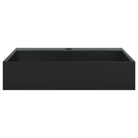 Vidaxx Waschbecken 50x38x11 cm Mineralgussmarmor mattschwarz