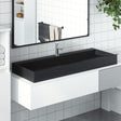 Vidaxx Waschbecken 120x46x11 cm Mineralgussmarmor mattschwarz