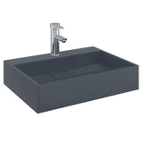 Vidaxx Waschbecken 50x38x11 cm Mineralguss Marmorguss Anthrazit