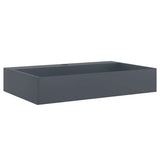 Vidaxx Waschbecken 60x38x11 cm Mineralguss Marmorguss Anthrazit