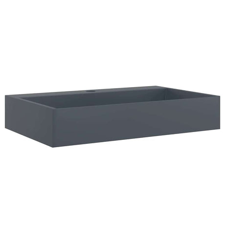 Vidaxx Waschbecken 60x38x11 cm Mineralguss Marmorguss Anthrazit