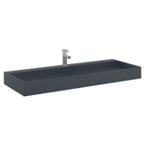 VidaXL Waschbecken 120x46x11 cm Mineralguss Marmorguss Anthrazit