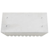 VidaXL Striegel 3 Stück Aluminium silberfarben
