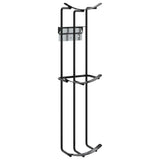 VidaXL Hindernishalter 2 Stk. Stahl schwarz