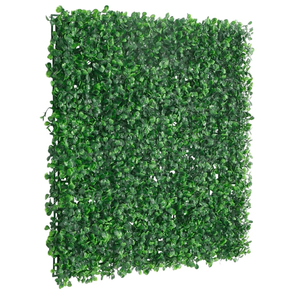 VidaXL Zaun mit künstlichem Strauch 6 Stück 50x50 cm Grün