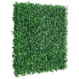 VidaXL Zaun mit Kunststrauch 24 Stück 50x50 cm Grün