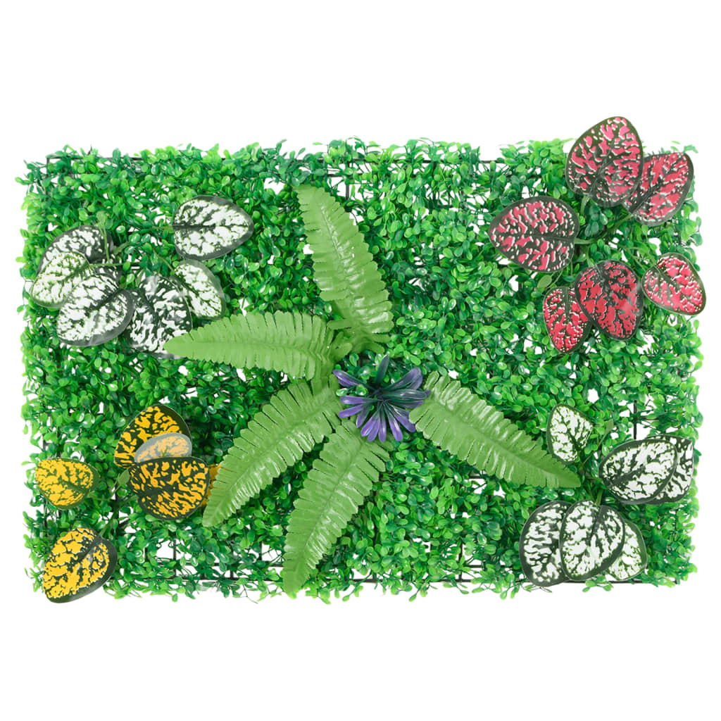 Vidaxxl Zaun mit Kunstpflanzen 6 Stück 40x60 cm grün