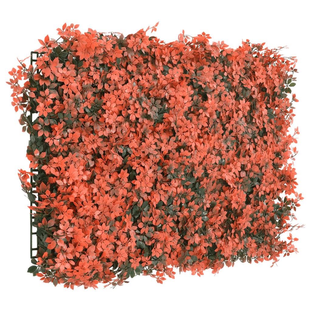 Vidaxxl Zaun mit künstlichem Ahornblatt 6 Stück 40x60 cm hellrot