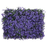 Vidaxxl Zaun mit künstlichen Blättern 6 Stück 40x60 cm lila
