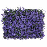 Vidaxxl Zaun mit künstlichen Blättern 24 Stück 40x60 cm lila