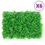 Vidaxxl-Zaun mit künstlichem Farnblatt 6 Stück 40x60 cm grün
