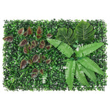 VidaXL Zaun mit künstlichen Pflanzen 24 Stück 40x60 cm grün