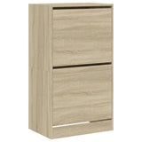 VidaXL Schuhschrank mit 2 klappbaren Schubladen 60x42x108 cm Sonoma-Eiche