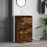 VidaXL Schuhschrank mit 2 klappbaren Schubladen 60x42x108 cm Räuchereiche