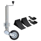 VidaXL Stützrad mit Unterlegkeilen 60 mm
