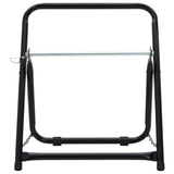 VidaXL Schlauchtrommelwagen 48 cm 45 kg pulverbeschichteter Stahl schwarz