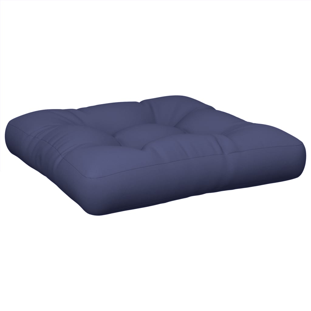 VidaXL Palettenkissen 50x50x12 cm Stoff Marineblau