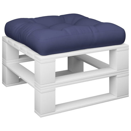 VidaXL Palettenkissen 60x60x12 cm Stoff Marineblau