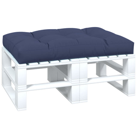 VidaXL Palettenkissen 120x80x12 cm Stoff Marineblau