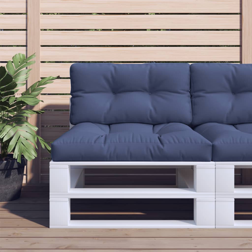 Vidaxx Palettenkissen 80x40x12 cm Stoff Marineblau