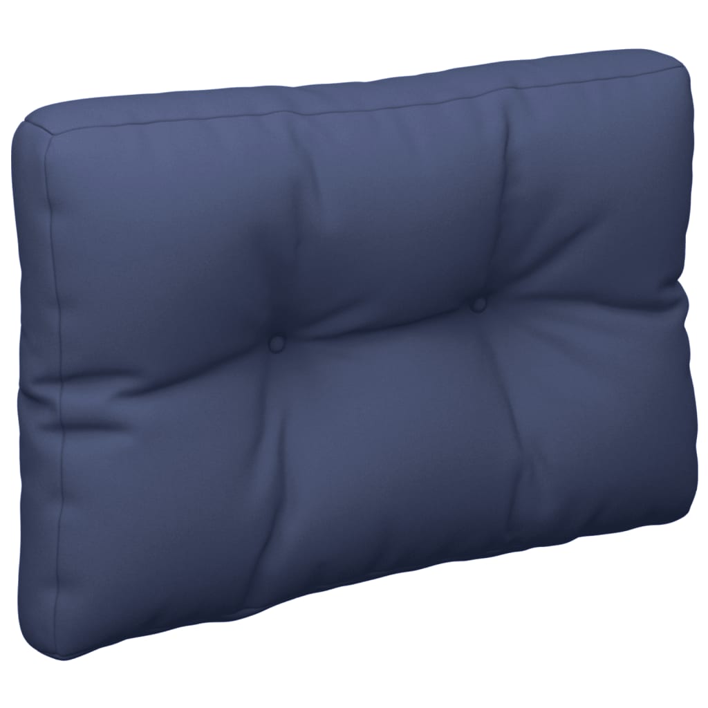 Vidaxx Palettenkissen-Set 60x40x12 cm Stoff Marineblau