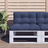 Vidaxx Palettenkissen-Set 70x40x12 cm Stoff Marineblau