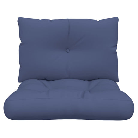 Vidaxx Palettenkissen-Set 60x38x13 cm Stoff Marineblau