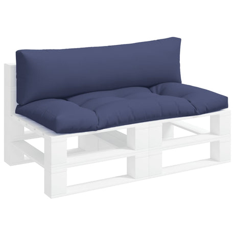 VidaXL Palettenkissen 2 Stück Oxford-Stoff Marineblau