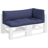 VidaXL Palettenkissen 3 Stück Oxford-Stoff Marineblau