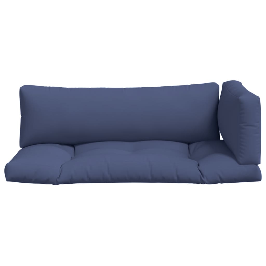 VidaXL Palettenkissen 3 Stück Oxford-Stoff Marineblau