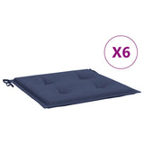 Vidaxx Palettenkissen 6 Stück 40x40x4 cm Oxford-Stoff Marineblau